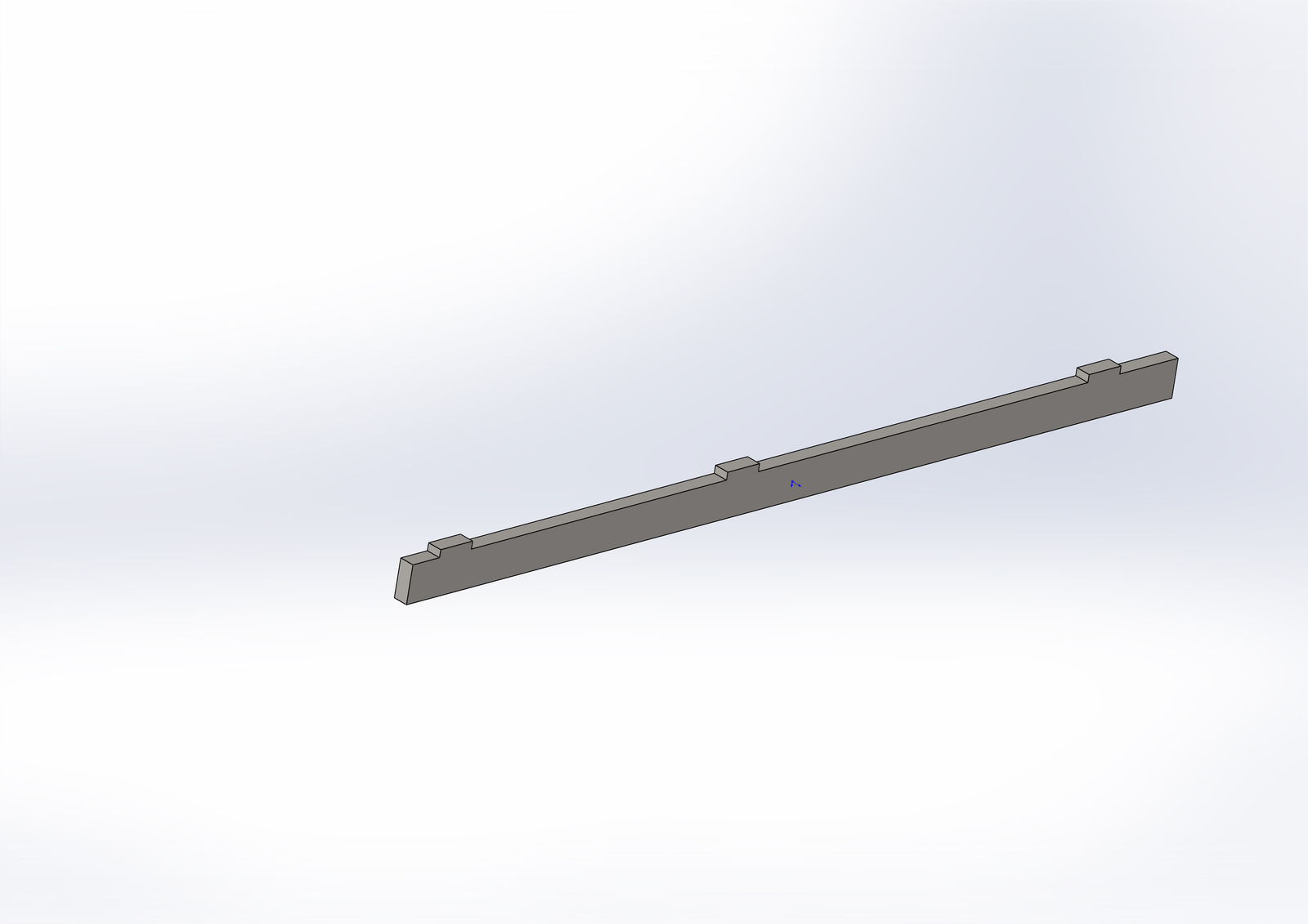 Slide plate 6mm 360mm